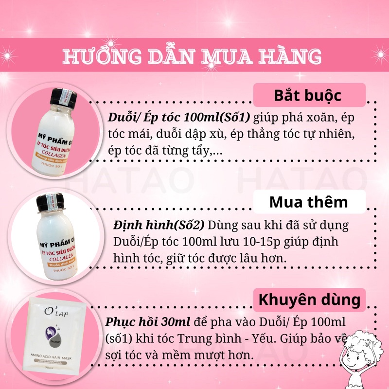Thuốc Duỗi Ép tóc tại nhà không cần dùng nhiệt chứa nhiều dưỡng chất