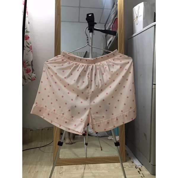 Pijama tay lỡ cánh dơi quần hình cô gái lụa