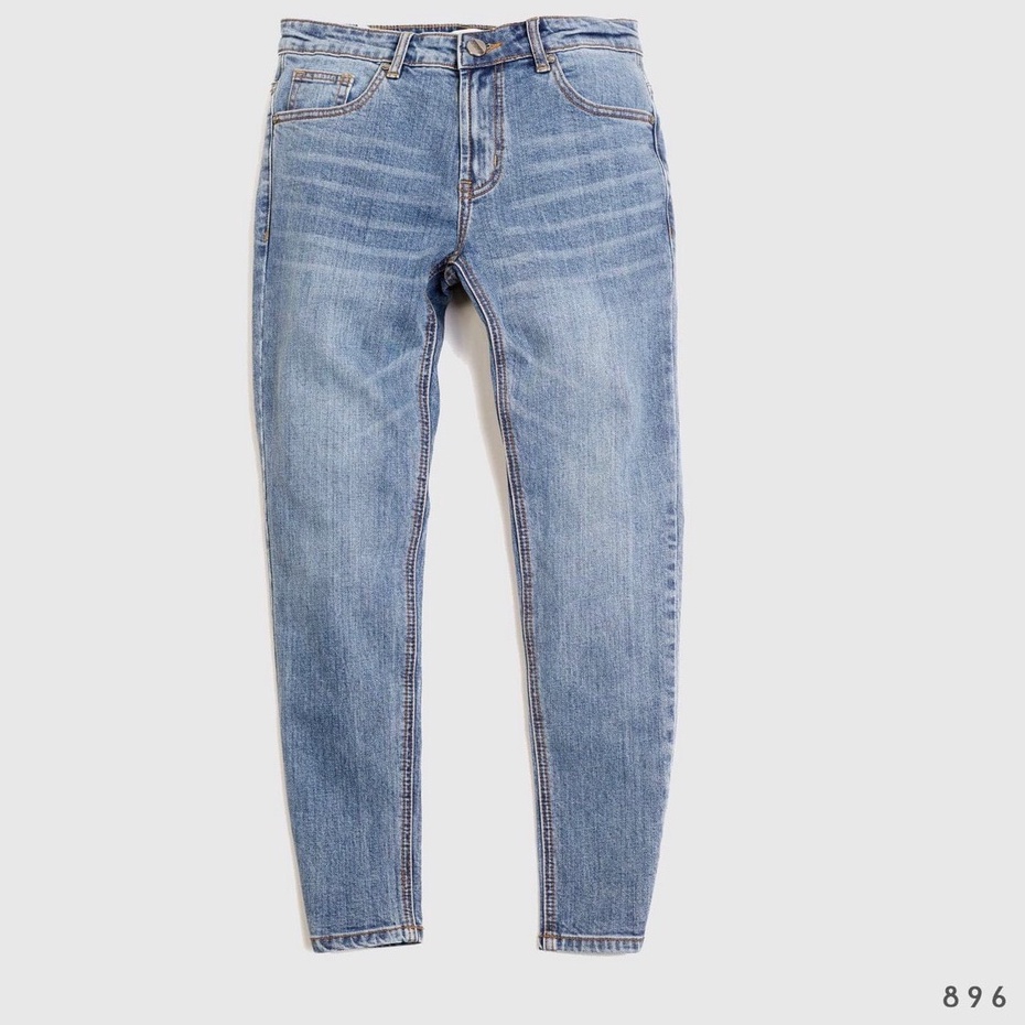 Quần jean nam màu xanh chất demin cao cấp co dãn đẹp from dáng skinny mẫu mới thời trang cao cấp beautiulgilr t012