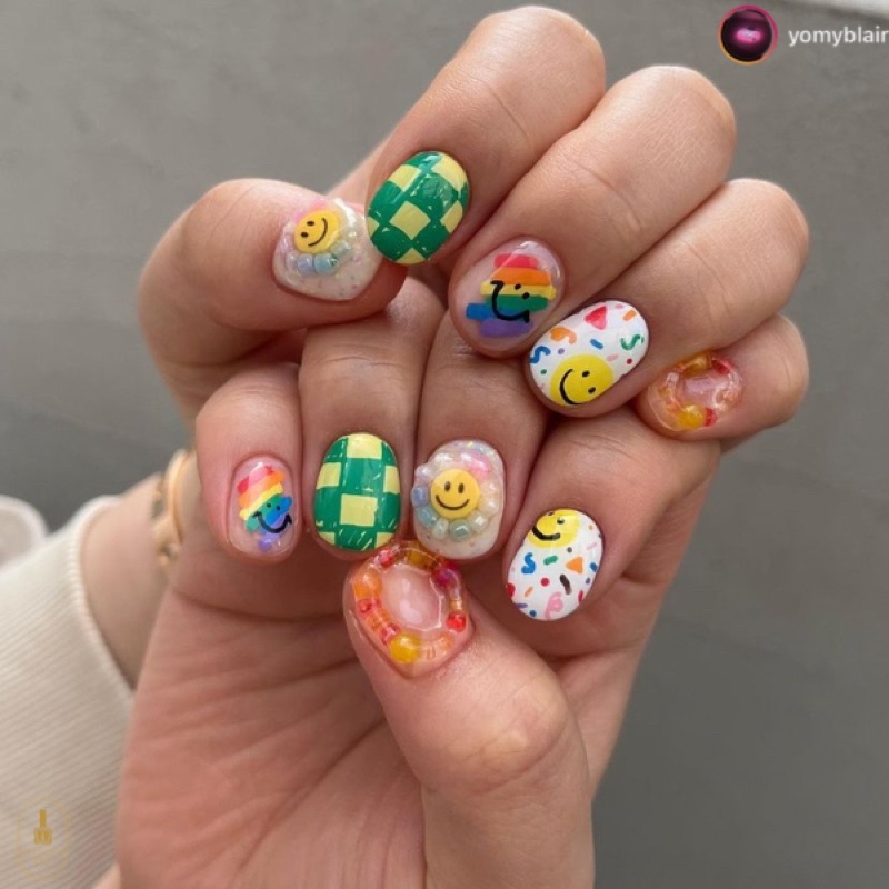 Mabusa - Bút vẽ nail Hàn Quốc, bút đa năng set 12 màu