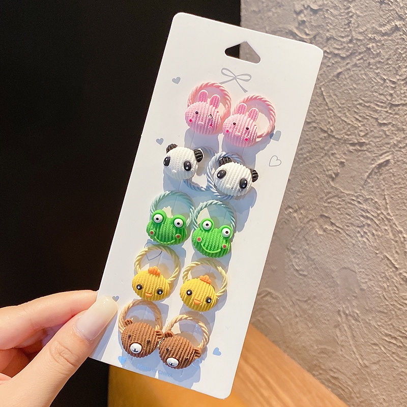 Băng Đô Cài Tóc Co Giãn Đính Hoa Hoạt Hình Dễ Thương Cho Bé Gái