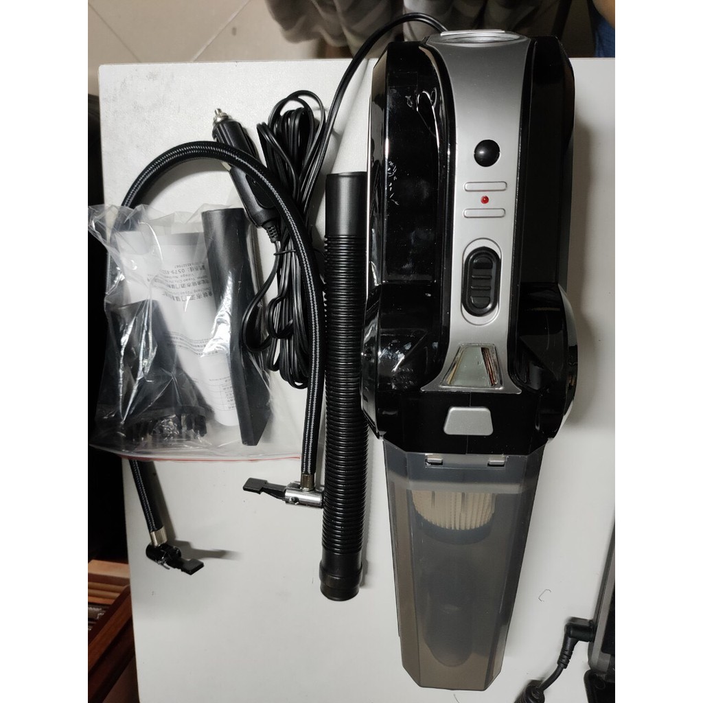 Máy Hút Bụi Ô Tô, Bơm Lốp Ô Tô, Đo Áp Suất Lốp Đa Năng 4 Chức Năng Tích Hợp, Bảo Hành 12 Tháng. | BigBuy360 - bigbuy360.vn