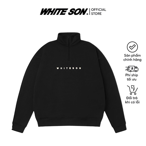 SWEATER HALFZIP BLACK