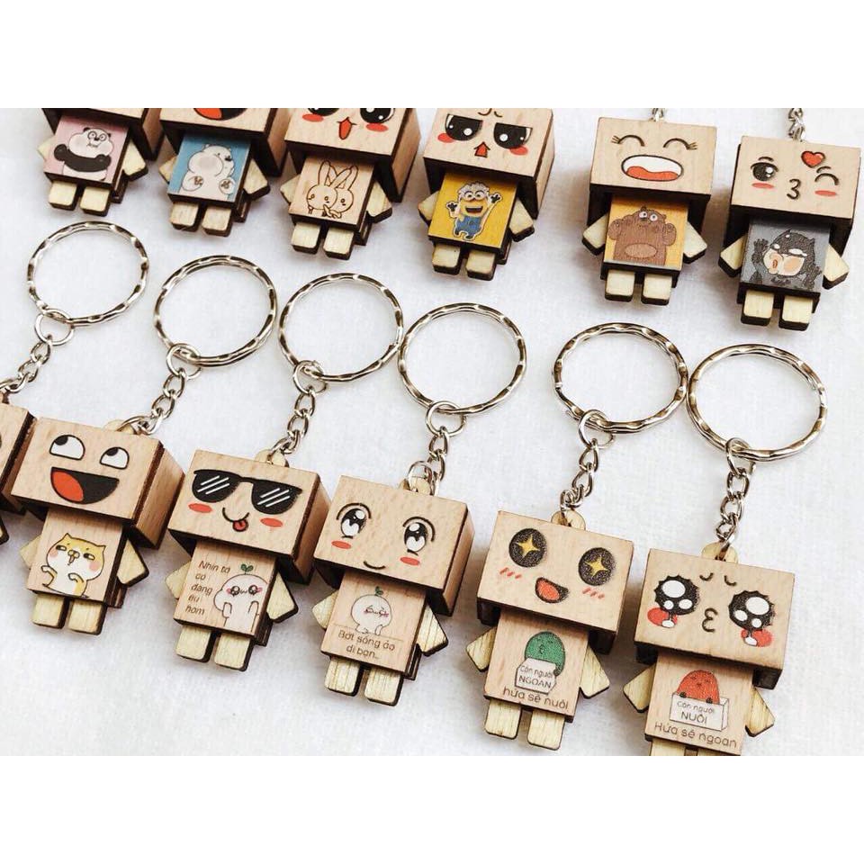 Combo 100 móc khóa danbo màu siêu ngộ nghĩnh