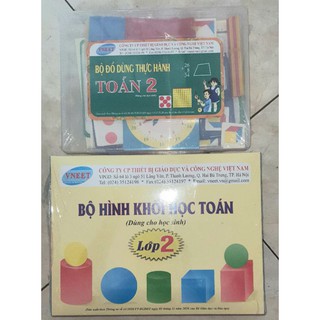Bộ Đồ Dùng Thực Hành Toán Lớp 2 không kèm hình khối. năm 2021.(NXBGD)
