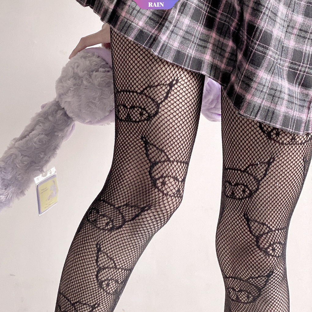Quần Tất Màu Đen Eo Cao Thoáng Khí Gợi Cảm Phong Cách Lolita Cho Nữ