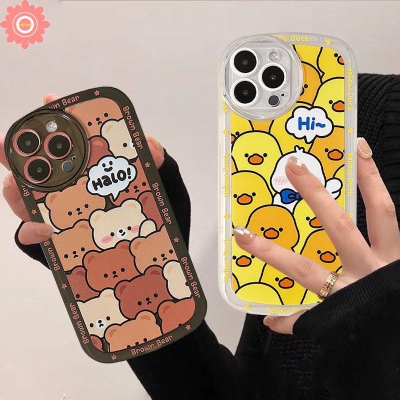 Ốp Điện Thoại TPU Mềm Hình Vịt Hoạt Hình Cho IPhone 7 8 6 6S + XR 13 11 12 Pro Max X XS Max 13Pro Max 7 + 8 +