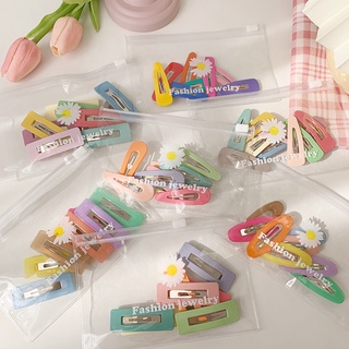 Kẹp tóc cute sibbi set 8-10 kẹp tóc mái hàn quốc nhiều màu sb0017