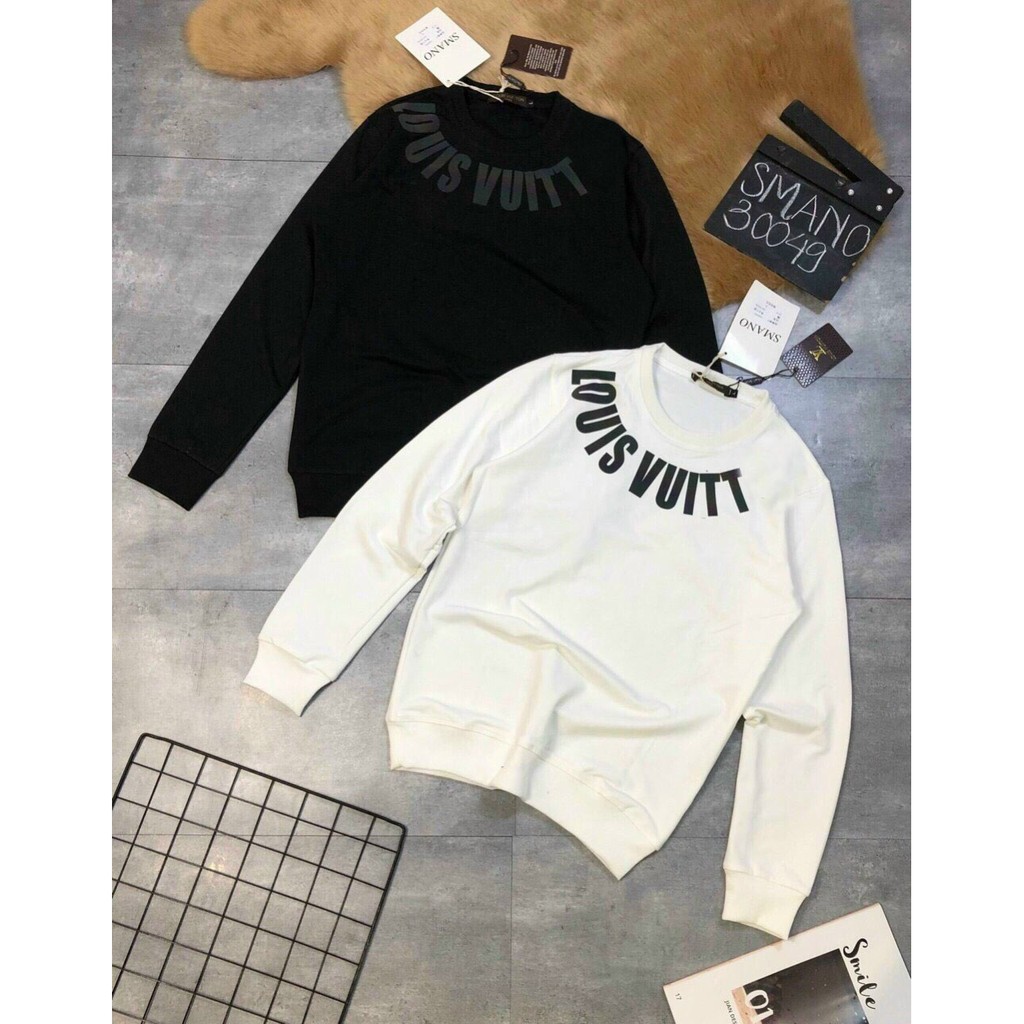 Áo sweater nỉ dày tay thun dài tay áo đôi nhóm form rộng style