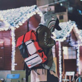 Backpack underwater hypebeast (sneaker jordan1×offwhite red)