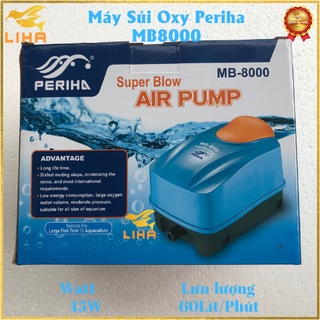 Máy Sủi Oxy Periha MB8000 (45W-60Lít/Phút) - Máy Oxy Cho Bể Cá