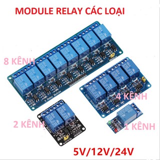 MODULE RELAY 5V 12V 1CH 2CH 4CH 8CH