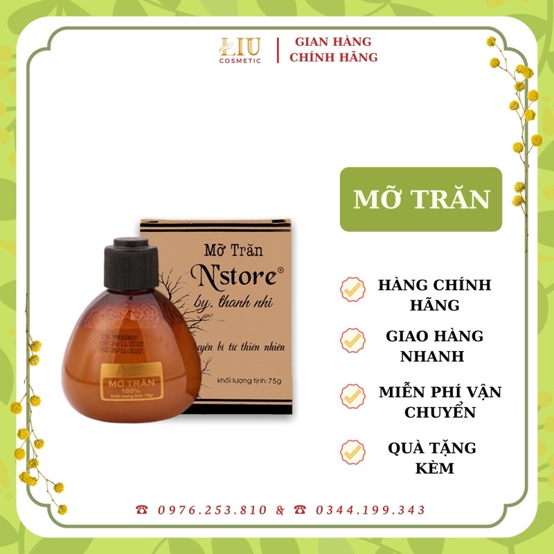MỠ TRĂN N’STORE MỠ TRĂNG NGUYÊN CHẤT N’STORE by THANH NHI [Hàng chính hãng mẫu mới có hộp]