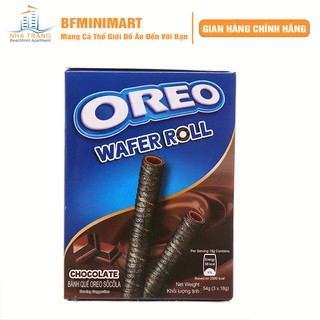 [SIÊU SALE] 01 hộp Bánh quế Oreo Wafer roll 2 vị socola và vani - Bánh quế Oreo Wafer roll vị socola siêu ngon