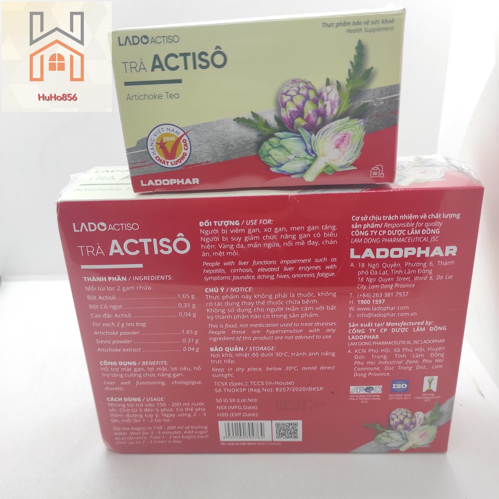 Trà Atisô Ladophar - Giúp Mát Gan, Lợi Tiểu - Trà Atiso Đà Lạt