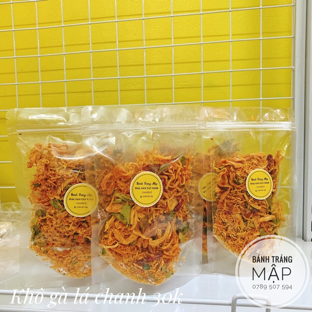 Khô gà lá chanh túi zip 100g Mạnh Hùng | BigBuy360 - bigbuy360.vn
