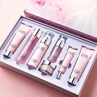 Bộ mỹ phẩm dưỡng ẩm chăm sóc da màu hồng thời trang xuân hè cho nữ