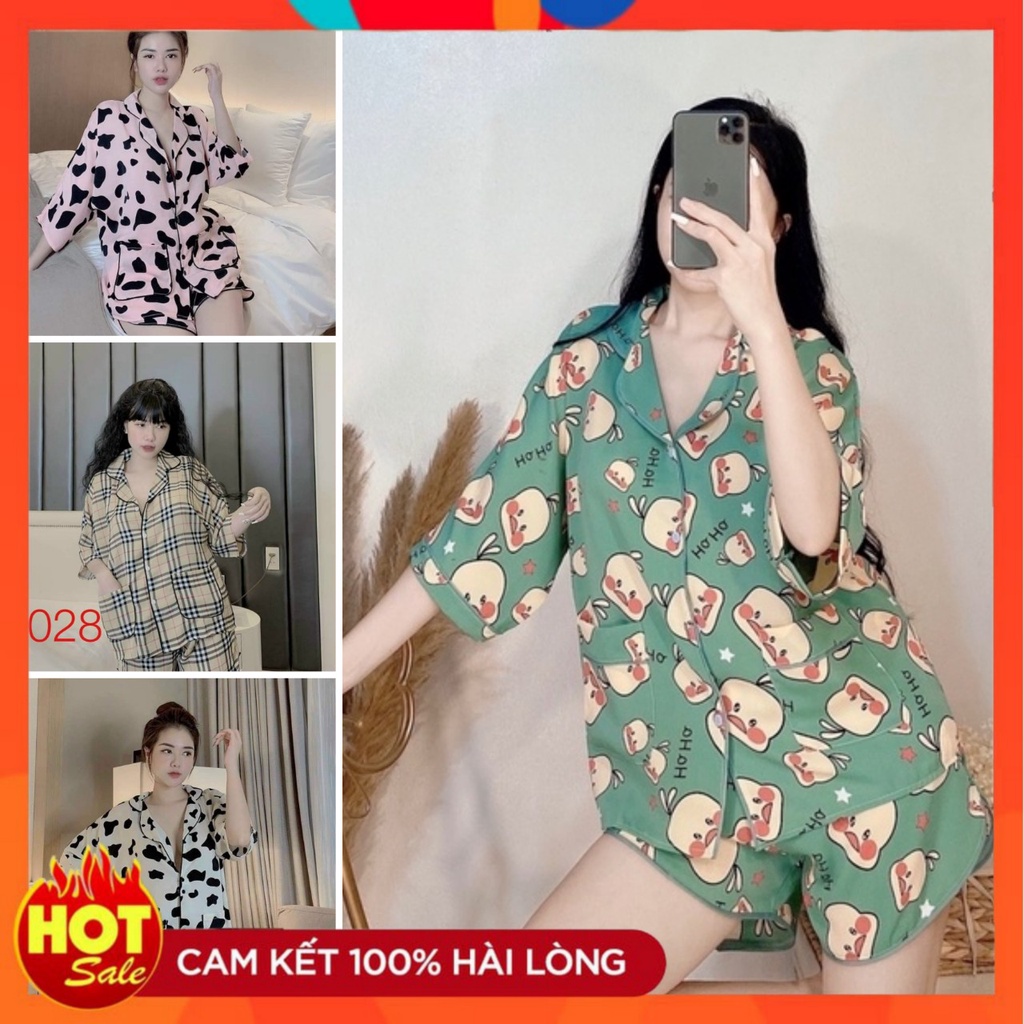 Đồ bộ nữ CARY,bộ ngủ pijama kate lụa tay lửng form rộng chất mát cho mùa hè | BigBuy360 - bigbuy360.vn