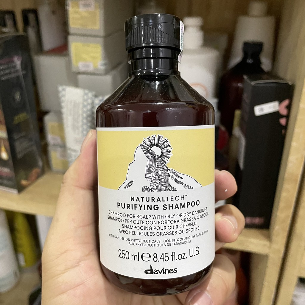 Dầu gội cho da đầu bị gàu DAVINES PURIFYING Shampoo 250ml