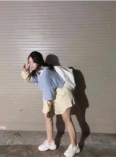 Váy phối sơ mi rời