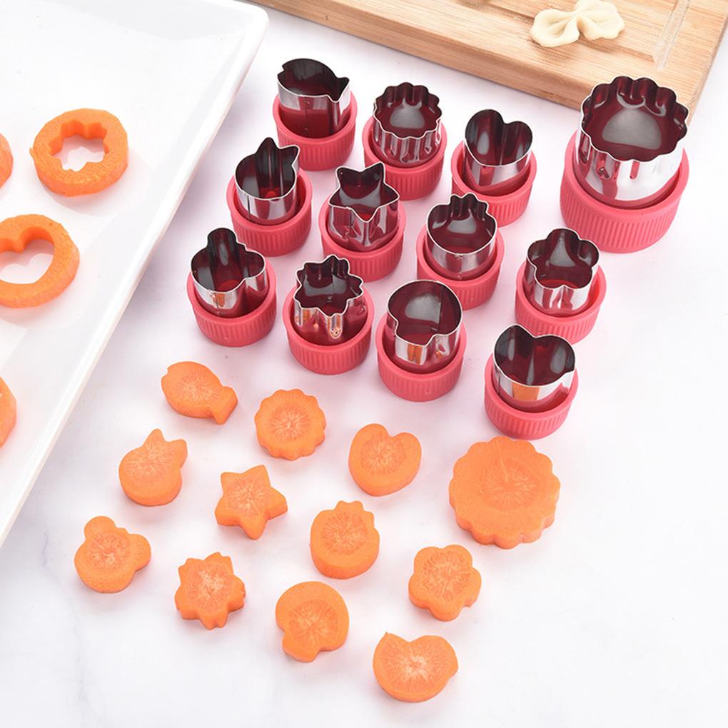 Bộ 12 Khuôn Làm Bánh Quy Bằng Thép Không Gỉ Có Thể Tháo Rời