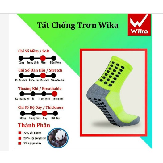 [Hàng chính hãng] Tất chống trơn wika thể thao