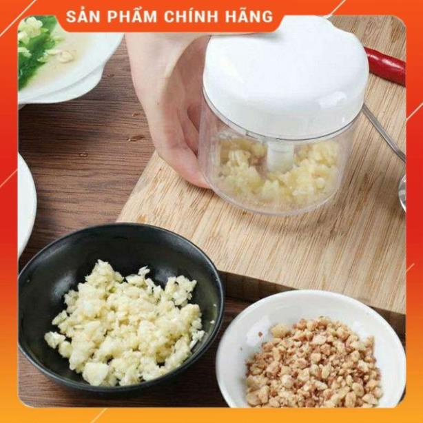 Máy xay tỏi kéo tay siêu nhanh tiện dụng