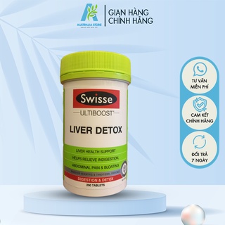 Viên uống bổ gan, thải độc gan Úc Swisse Liver Detox 120 viên thanh lọc, giải độc, mát gan - CH018