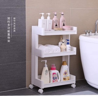 Kệ để đồ 3 tầng có bánh xe