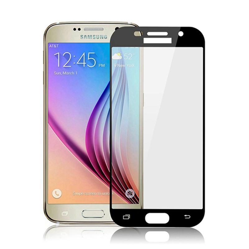Kính Cường Lực Toàn Màn Hình Chuyên Dụng Cho Samsung Galaxy J3 J5 J7 Pro 2017 J330 J530 J730 Kèm Phụ Kiện