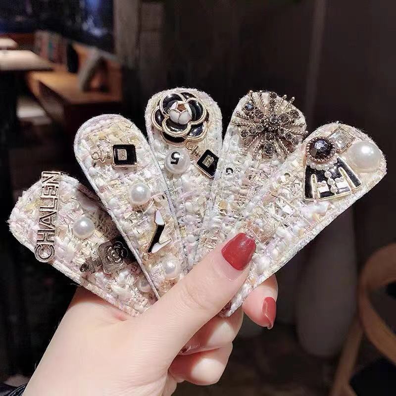 Kẹp tóc đính pha lê phong cách cổ điển Nhật Bản và Hàn Quốc Trang sức ngọt ngào cho phụ nữ