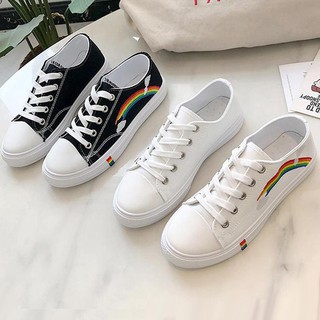 Giày Sneaker nữ cầu vồng cổ thấp