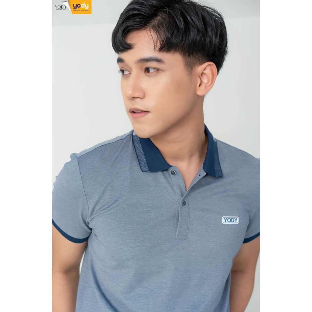 Áo Thun Polo Nam Mắt Chim Phối Bo YODY Thoáng Mát Trẻ Trung APM3299 | BigBuy360 - bigbuy360.vn
