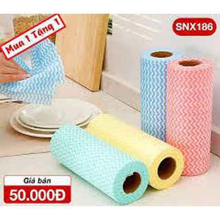 Cuộn 50 Miếng Khăn Lau Nhà Bếp Đa Năng