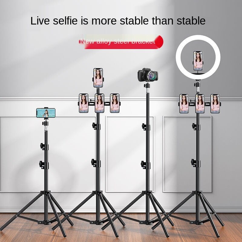 Mobile Gậy Ba Chân Có Đèn Hỗ Trợ Chụp Ảnh / Phát Sóng Trực Tiếp Đa Năng Thông Dụng | BigBuy360 - bigbuy360.vn