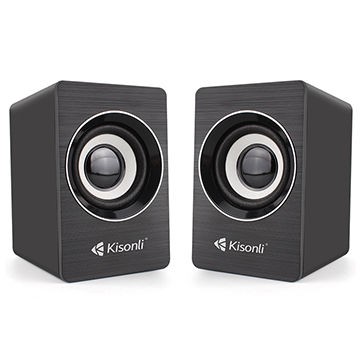 Loa 2.0 Kisonli A-707 Có Nút Chỉnh Âm Lượng Dùng Nguồn USB