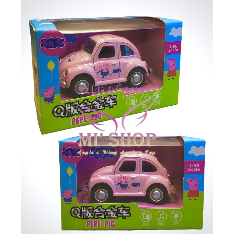 Mô Hình 1:36 Xe Hơi Volkswagen Beetle Peppa Pig