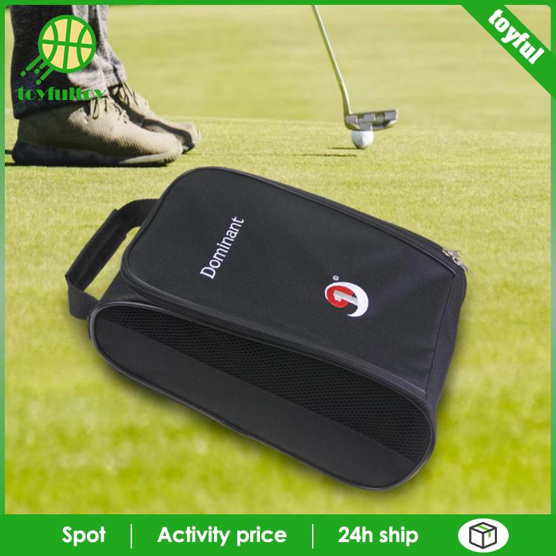 Túi Thông Gió Đựng Giày Đánh Golf Có Khóa Kéo Màu Đen