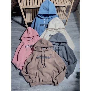 Áo hoodies nỉ mũ 2 lớp hàng có lót lông