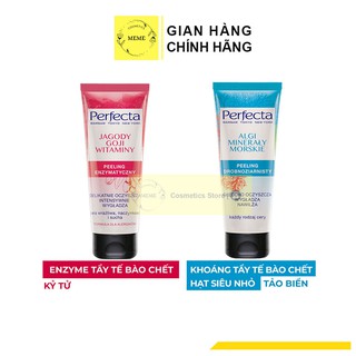 Tẩy da chết mặt, chống lão hóa, làm sạch da, dưỡng ẩm, se khít lỗ chân lông tinh chất Kỷ tử/Tảo biển PERFECTA 75ML