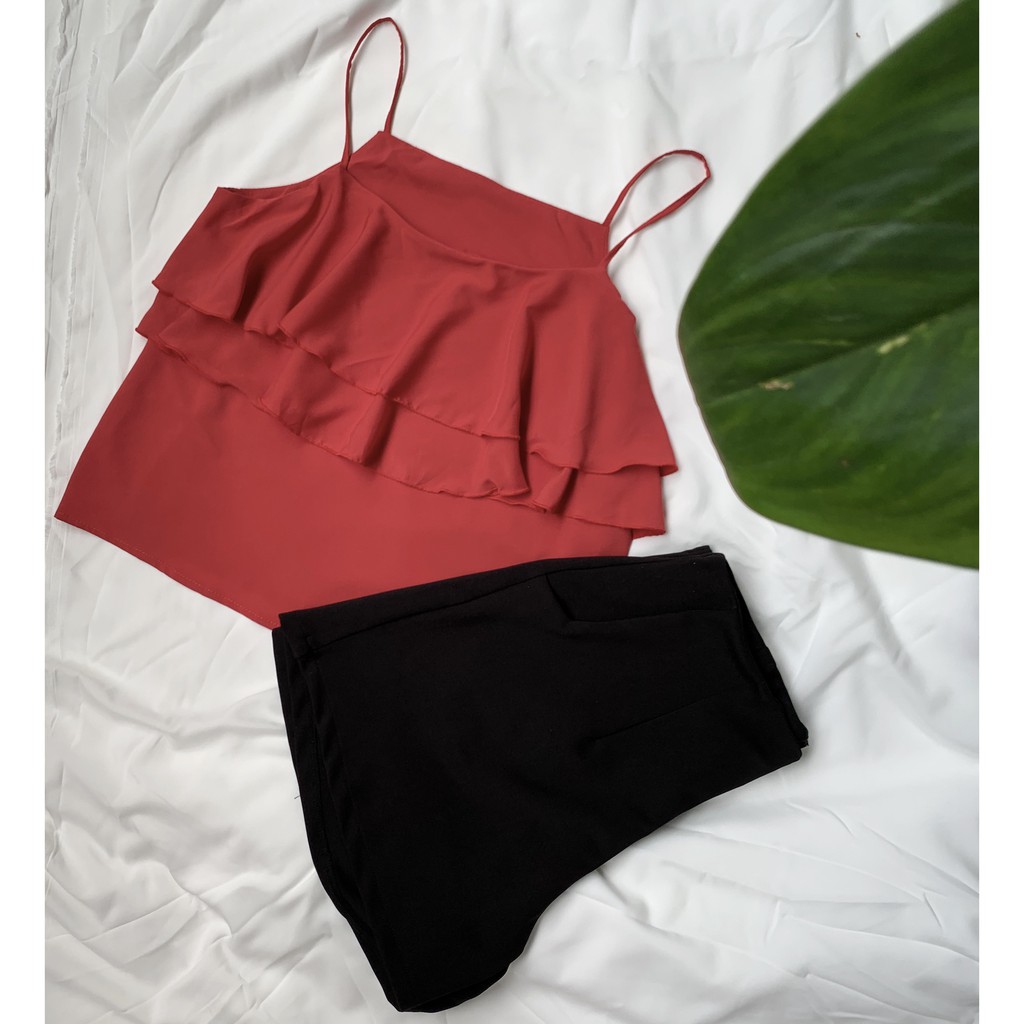 [SALE SẬP SÀN] áo hai dây quần giả váy diện hè(Có tách bán lẻ set)_hàng thiết kế-Kèm video & ảnh thật♥️ | BigBuy360 - bigbuy360.vn