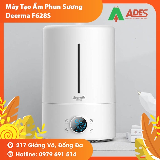 Máy tạo độ ẩm Xiaomi Deerma F628s - Bảo hành Chính hãng - Thể tích 5L, UV, dùng được tinh dầu