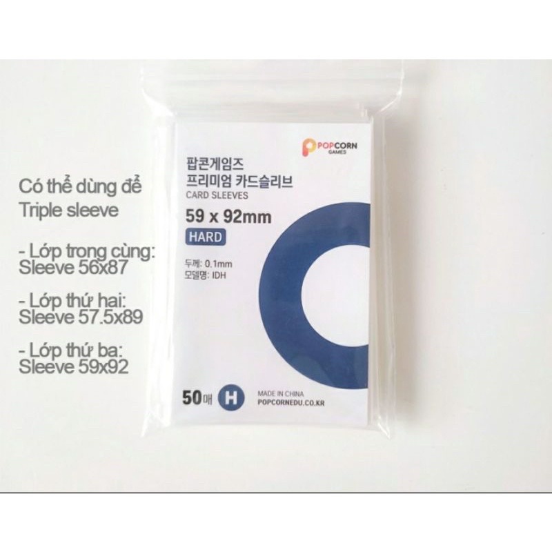 Sleeve bọc card chính hãng Popcorn Hàn Quốc