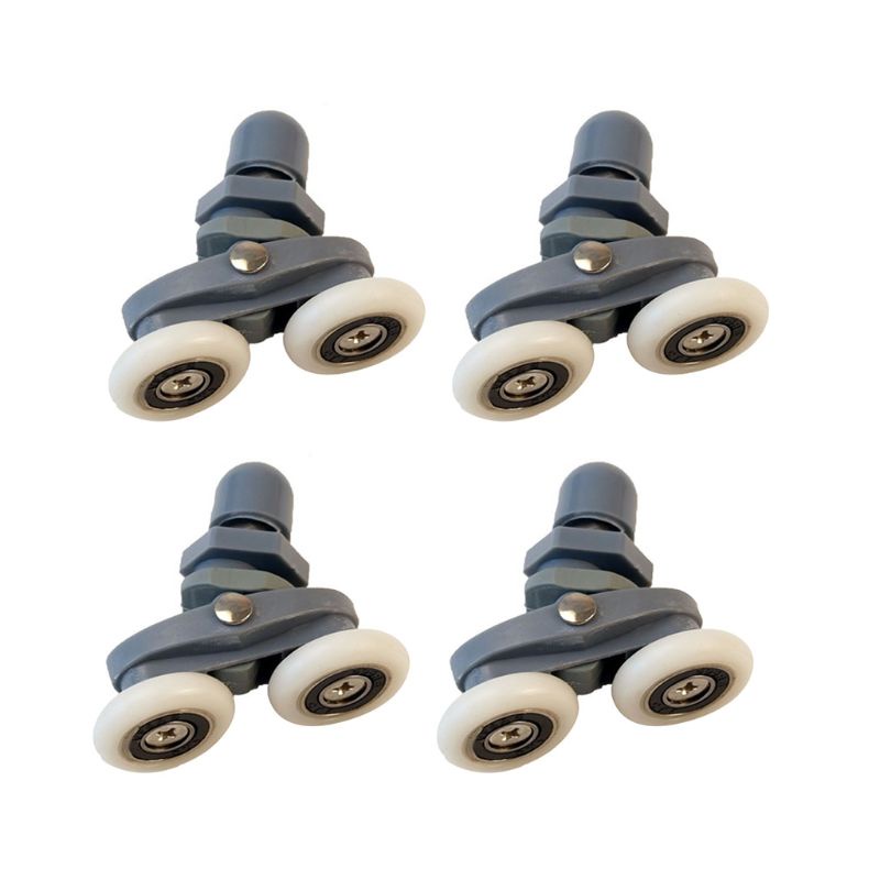 Bộ 4 Bánh Xe Ròng Rọc Điều Chỉnh Được Chuyên Dụng Cho Nhà Tắm