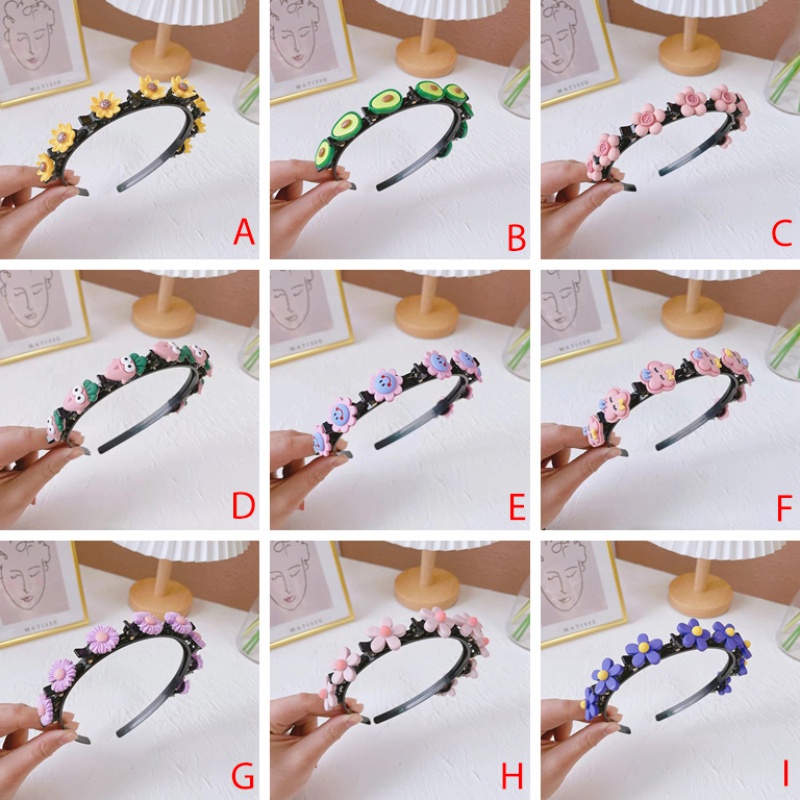 Băng đô kẹp tóc hình hoa/ hoạt hình đáng yêu cho bé