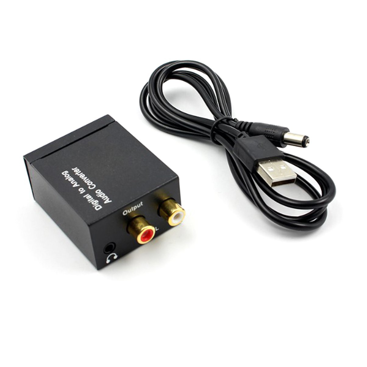 3.5mm Jack Coaxial Optical Fiber Digital to Analog Audio AUX RCA L/R  Converter SPDIF Digital Audio  Decoder  Amplifier