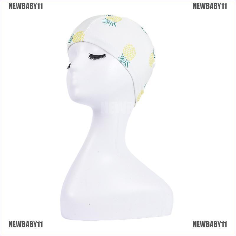 Mũ Bơi Co Giãn Chống Thấm Nước In Họa Tiết Hoạt Hình Dễ Thương Cho Bé NEWBABY11