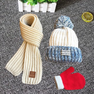 Set khăn - mũ - găng tay len cho bé trai, bé gái