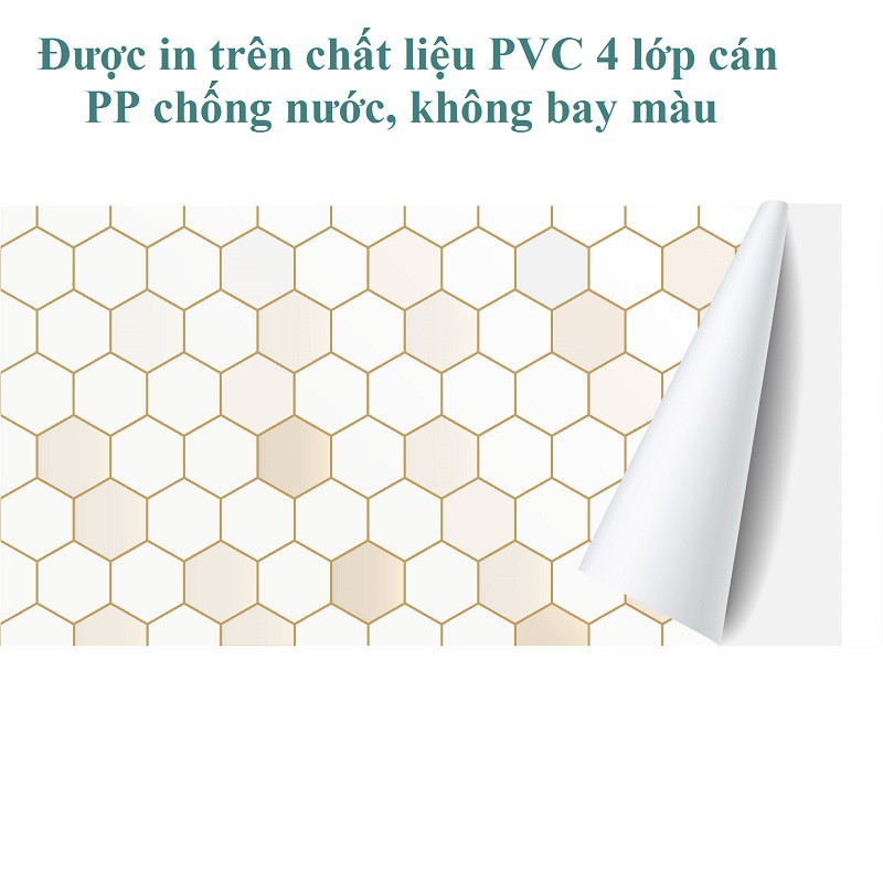 Decal dán bếp cao cấp chịu nhiệt và chống bám dính dầu mỡ - Khổ 120 x 60cm - DGB-041-DB