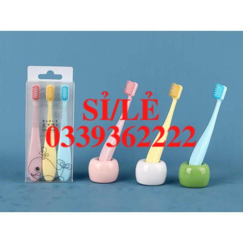 [ HAIANHSHOP ] [Set 3 Chiếc] Bàn Chải Xuất Nhật Cho Bé - Bàn Chải Đánh Răng Trẻ Em Tiêu Chuẩn Nhật Bản Duashop &gt;